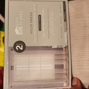 New, unopened, Rod pocket panel pair 40x84 ...linen color (tan)